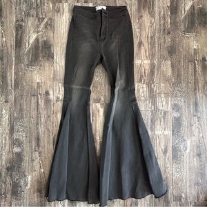 Free People black flare jeans